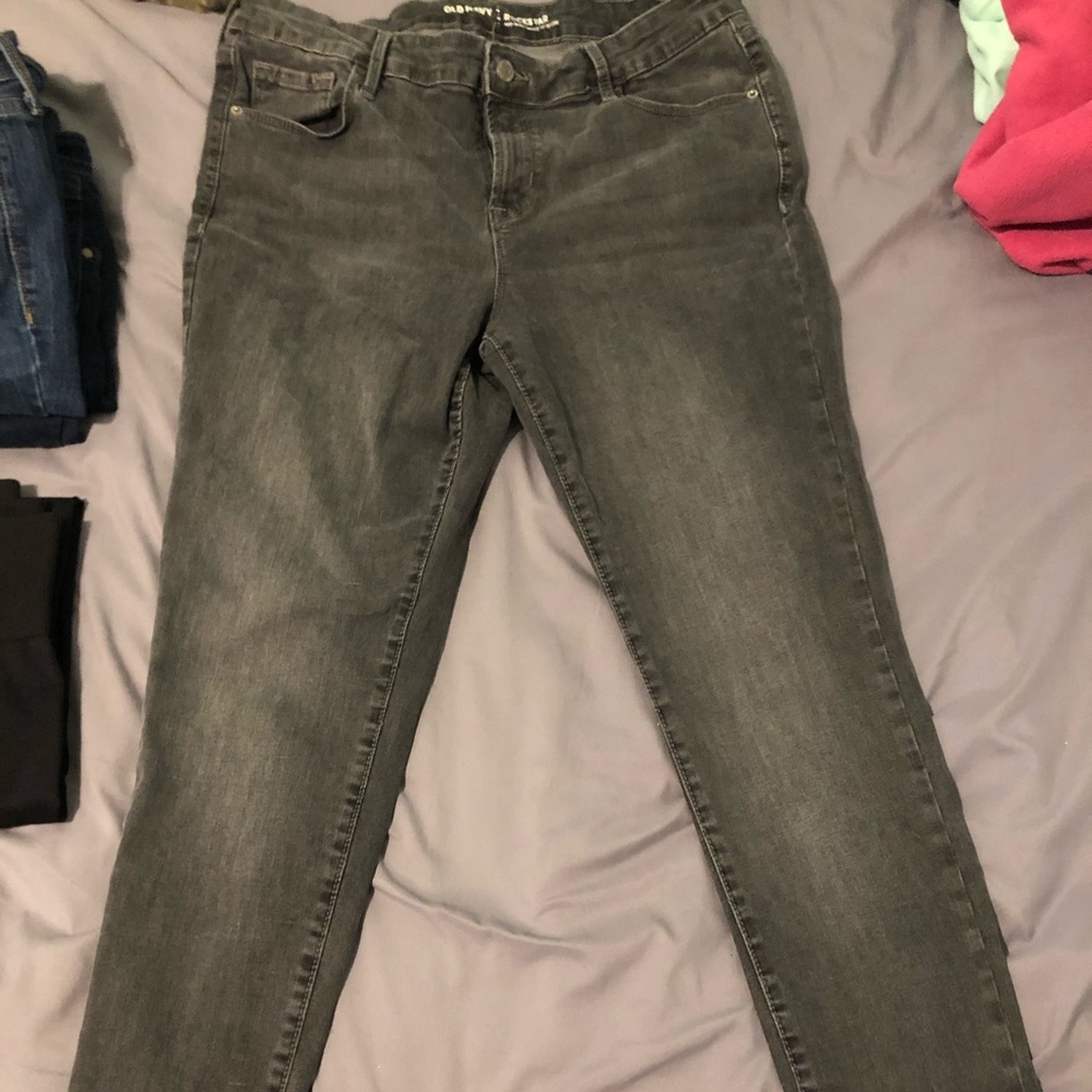 Black/grey Old Navy Rockstar Jeans